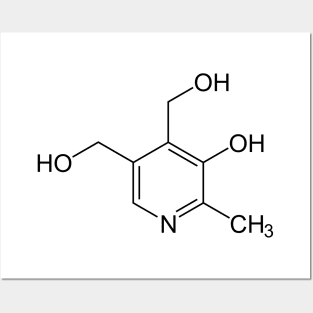 Vitamin B6 Pyridoxine C8H11NO3 Posters and Art